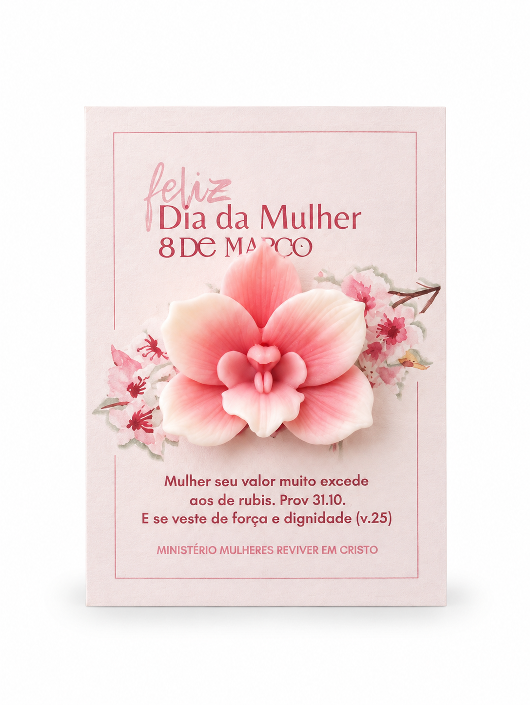 Bilhete Perfumado, sabonete floral com cartão Love Essences